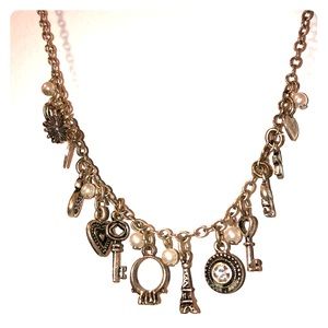 silver charm necklace